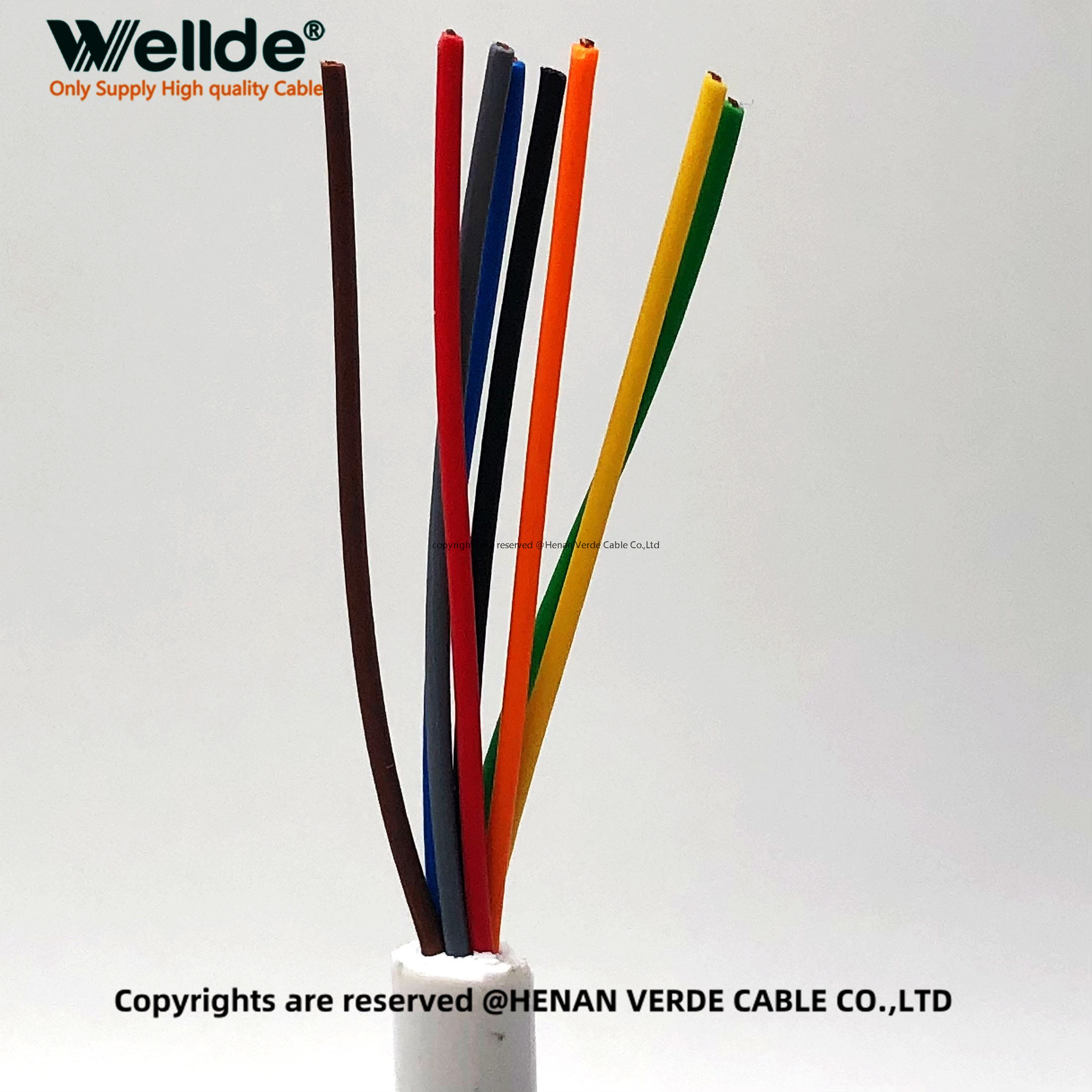 8 Core 28AWG Spiral Hose Cable