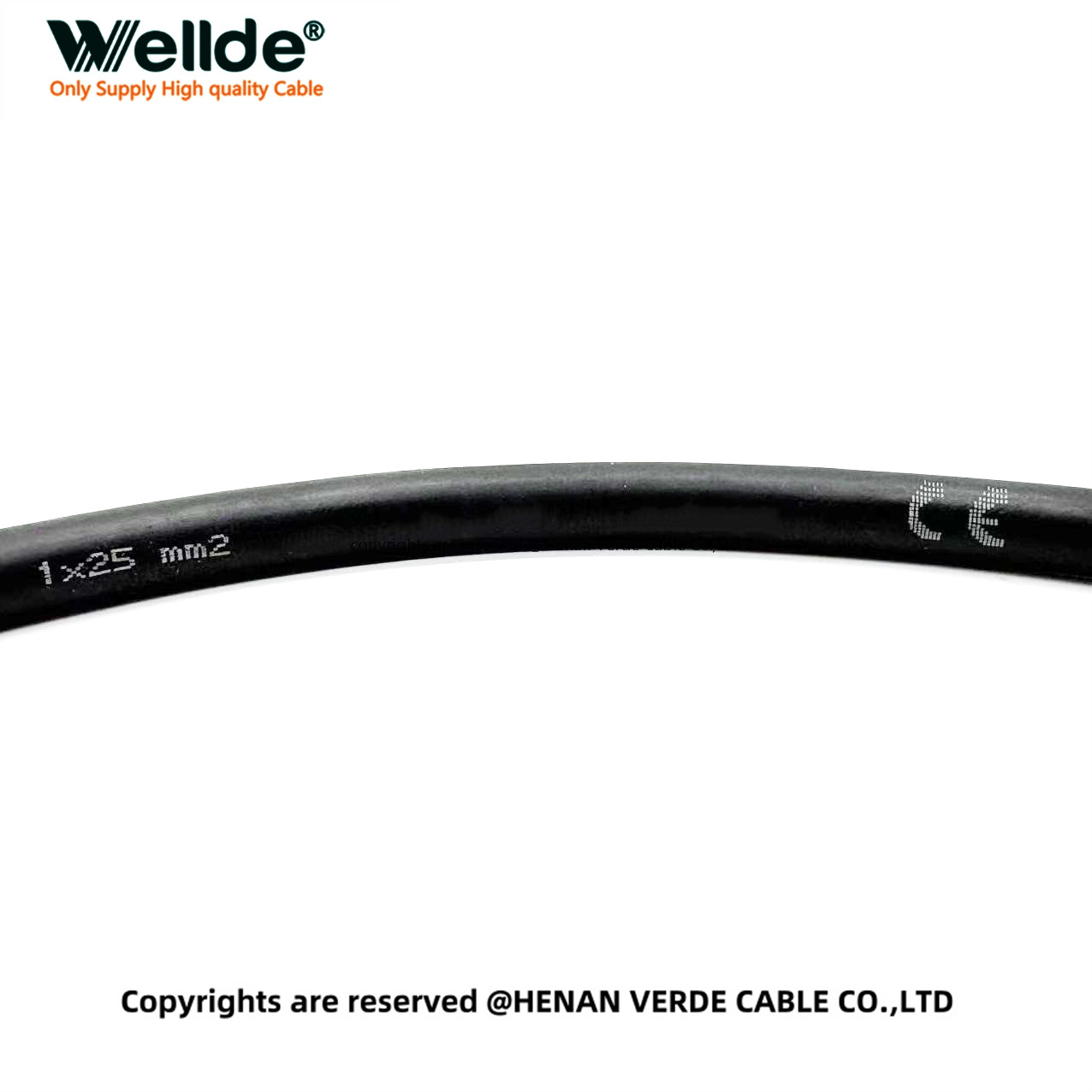 25mm² industrial silicone jacketed cable with CE and CCC certification.