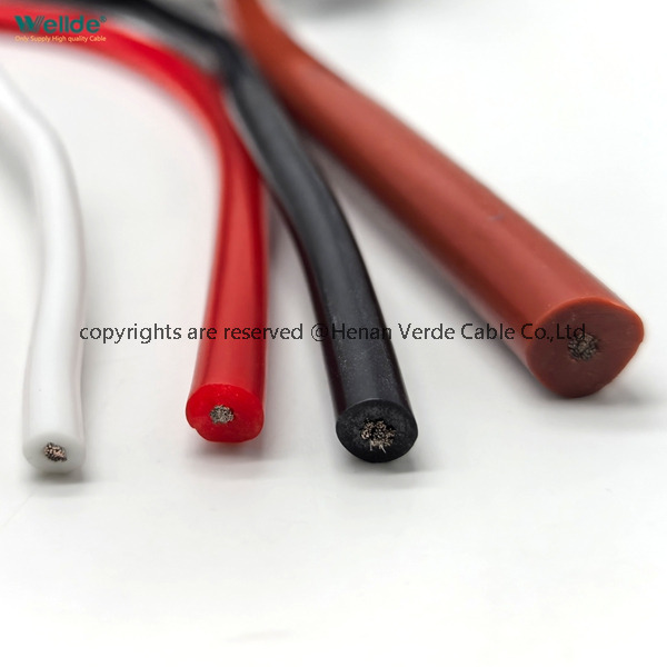 High Temperature Silicone Wire 600V Tinned Copper Silicone Rubber Cable