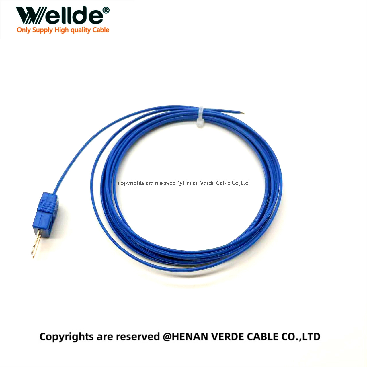 Corrosion resistant T type thermocouple wire for chemical plants