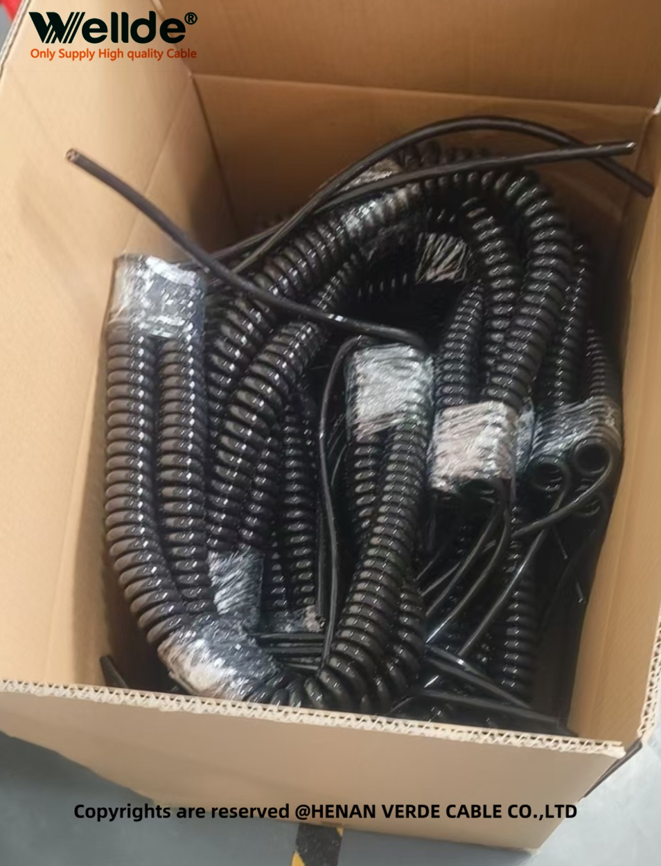 3 core 2.5mm spiral cable