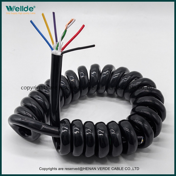 Customizable Composite Truck Coiled Cable Power Cable Signal Cable 0.75mm 1.0mm