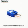 Blue thermosetting Type T thermocouple plug for temperature sensors