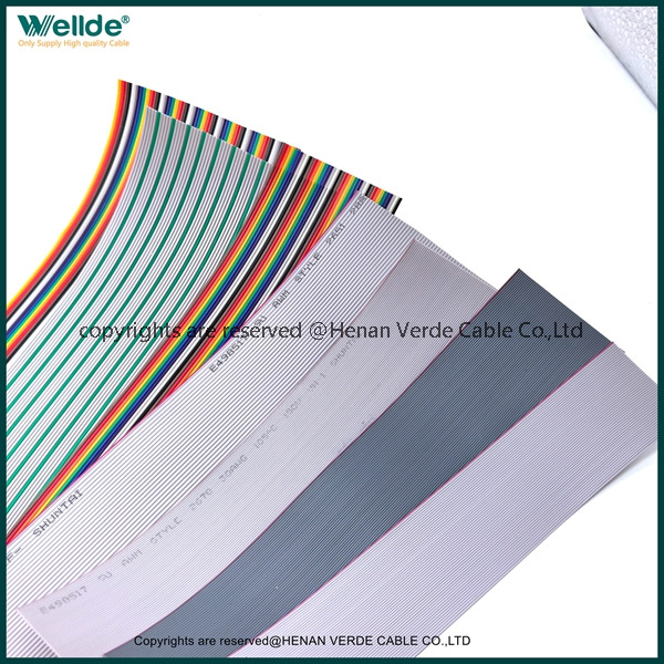 Flexible Flat Ribbon Cable Gray Color Coded Multi‑core FFC Cable For Electronics Assembly