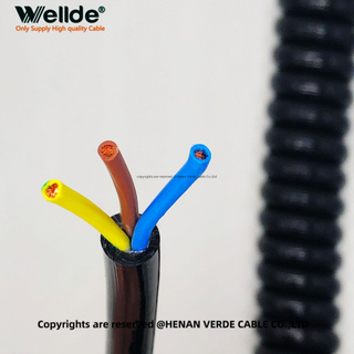 3 Core Retractable Cable With PU Sheath