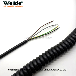 4x0.75mm² PUR Coiled Cable