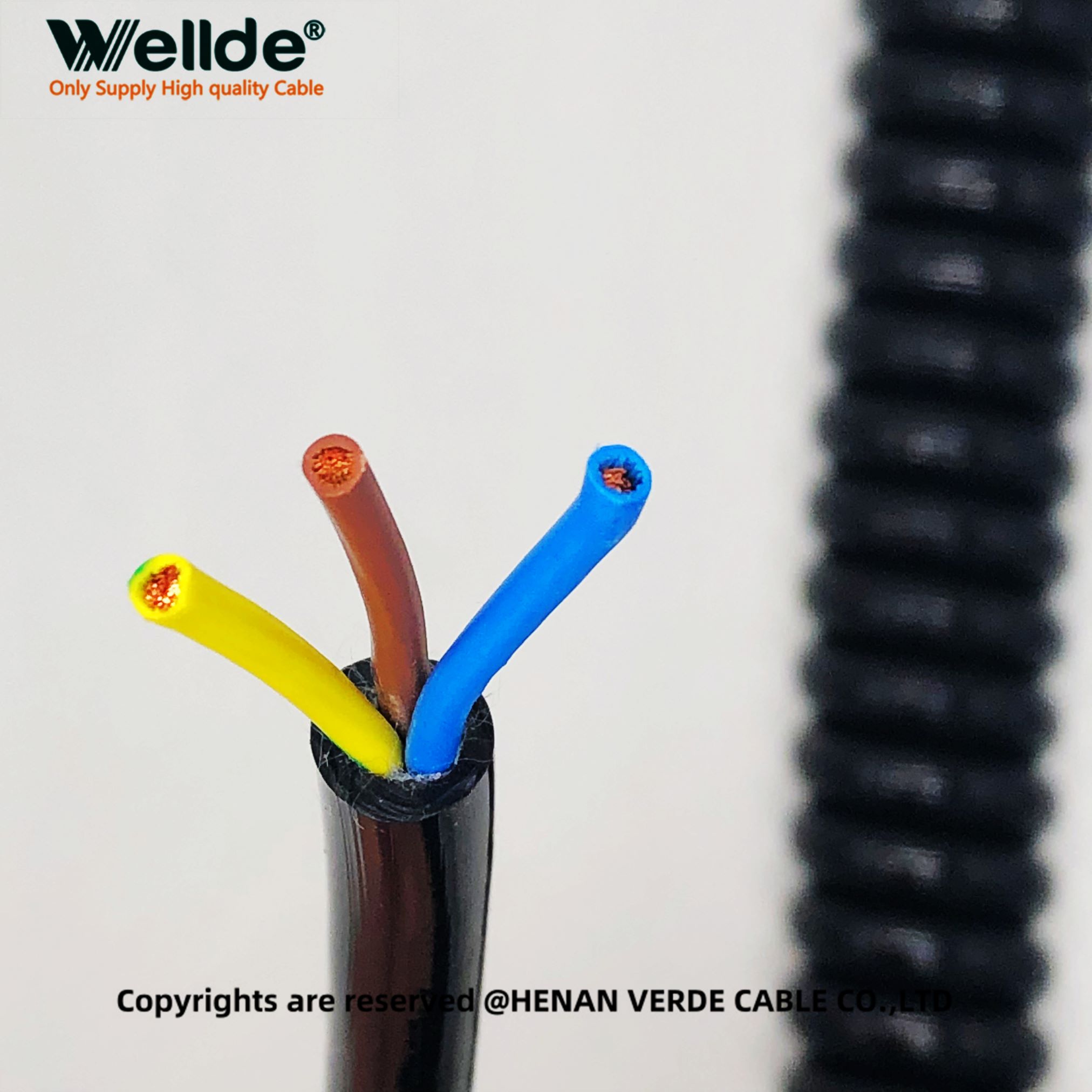 TPU coiled cable