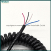 4 core spiral cable electric communication cable Outdoor Retractable Cable