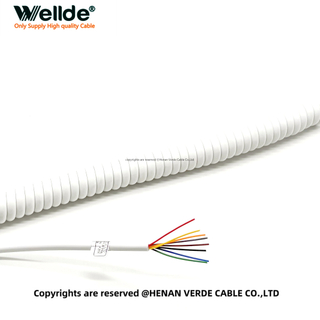 8 Core Flexible Spiral Control Cable For Automation
