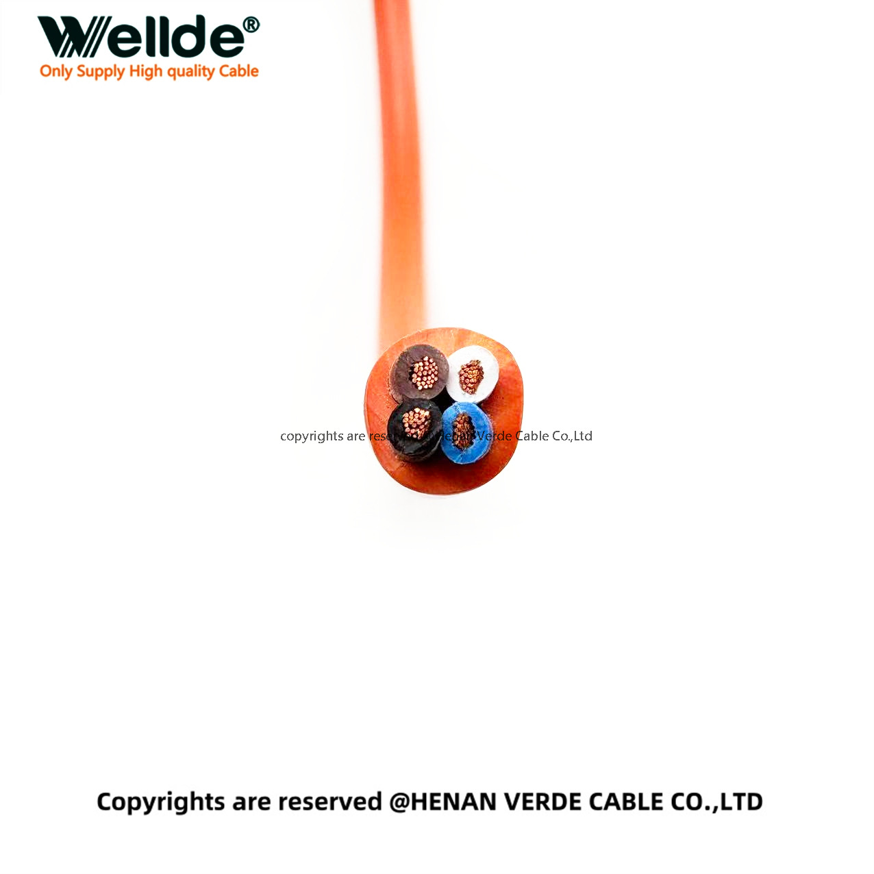 Bare copper industrial control cable