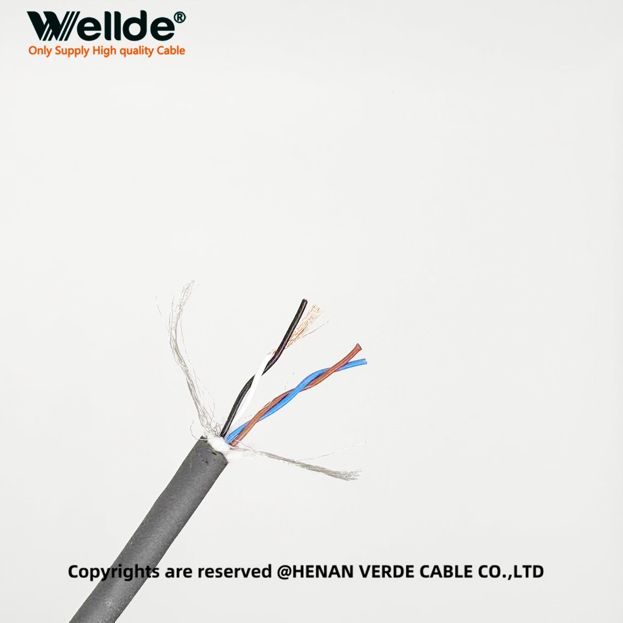 High-flex 4 core PUR control wire