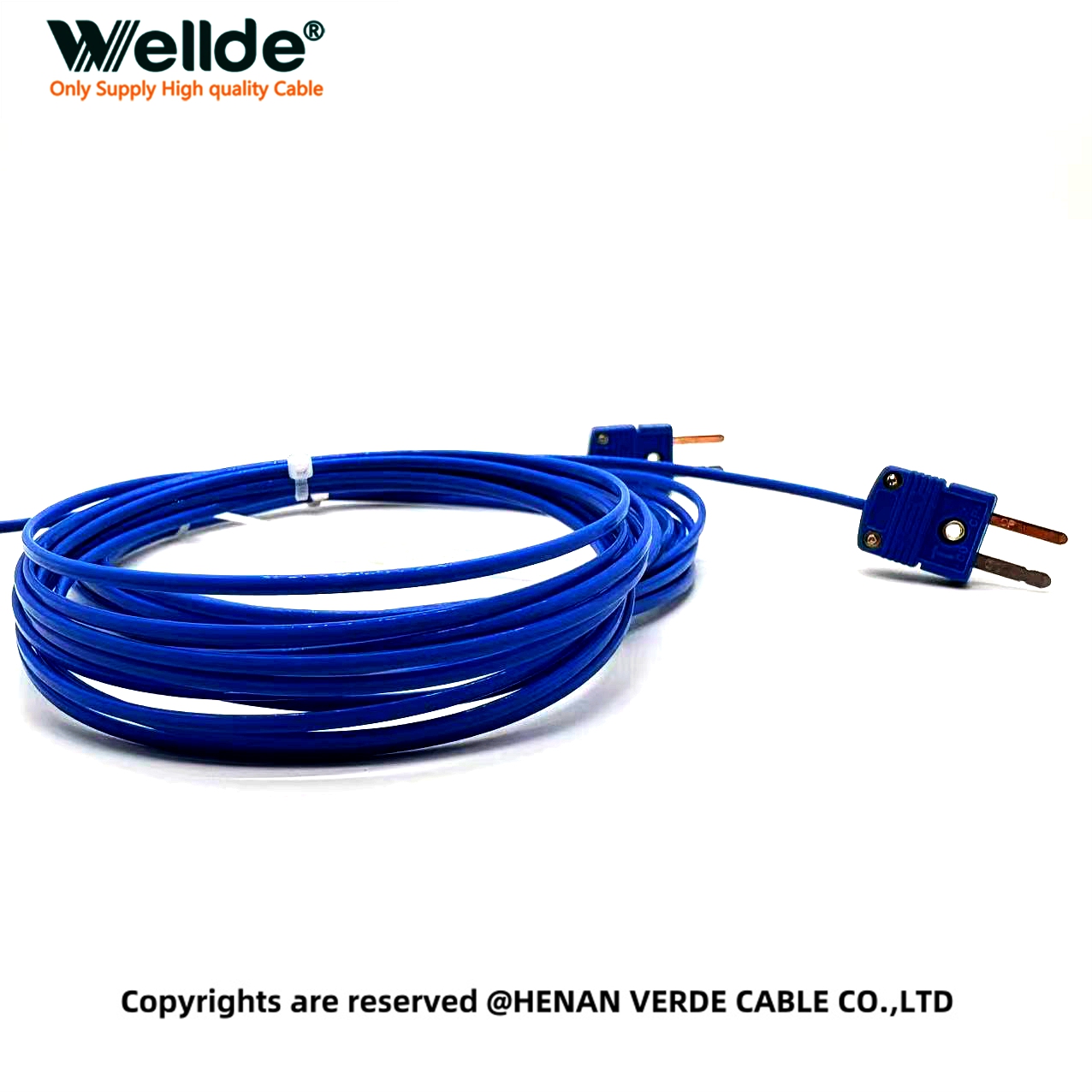 Stable low temperature thermocouple cable