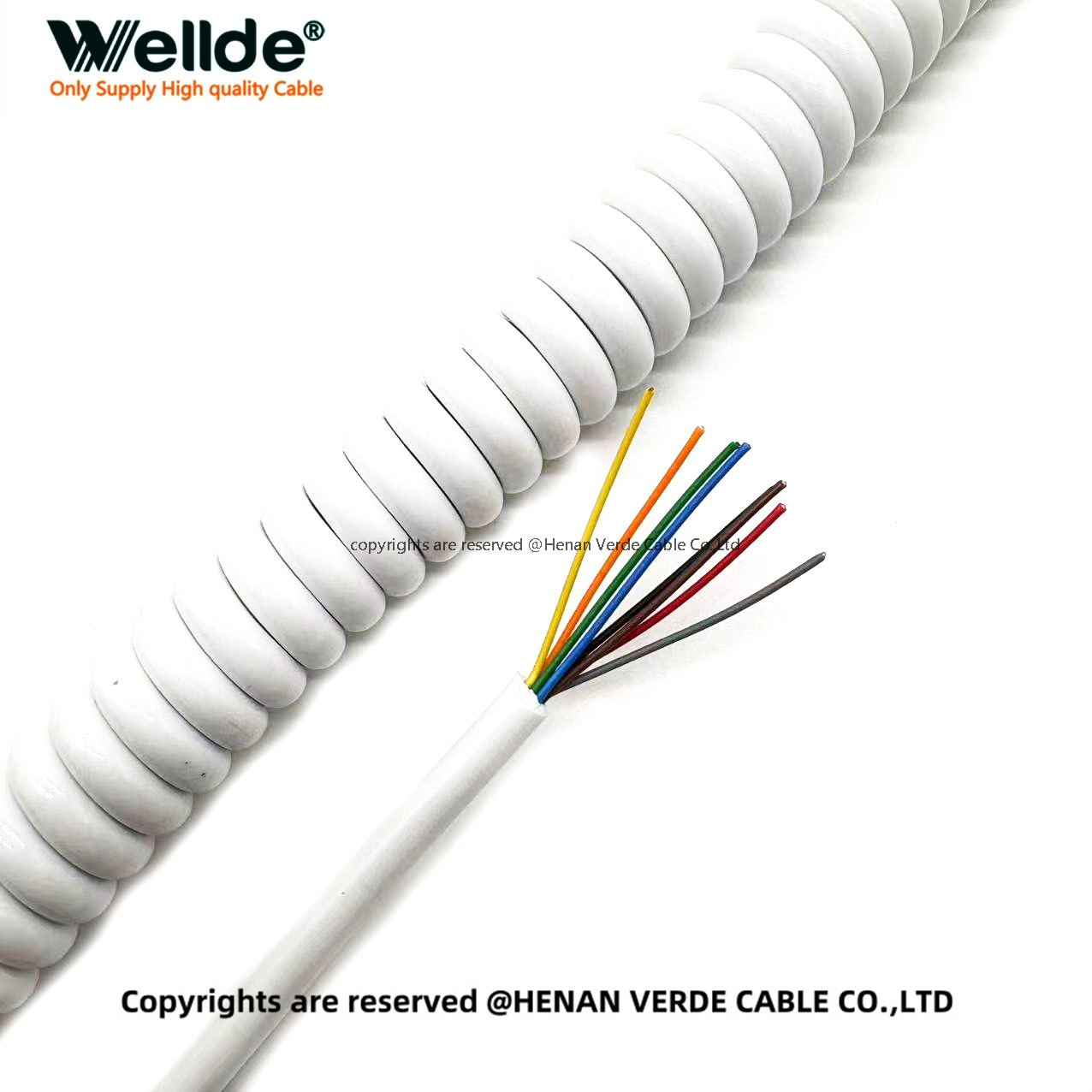 custom coiled cable for keyboard connection