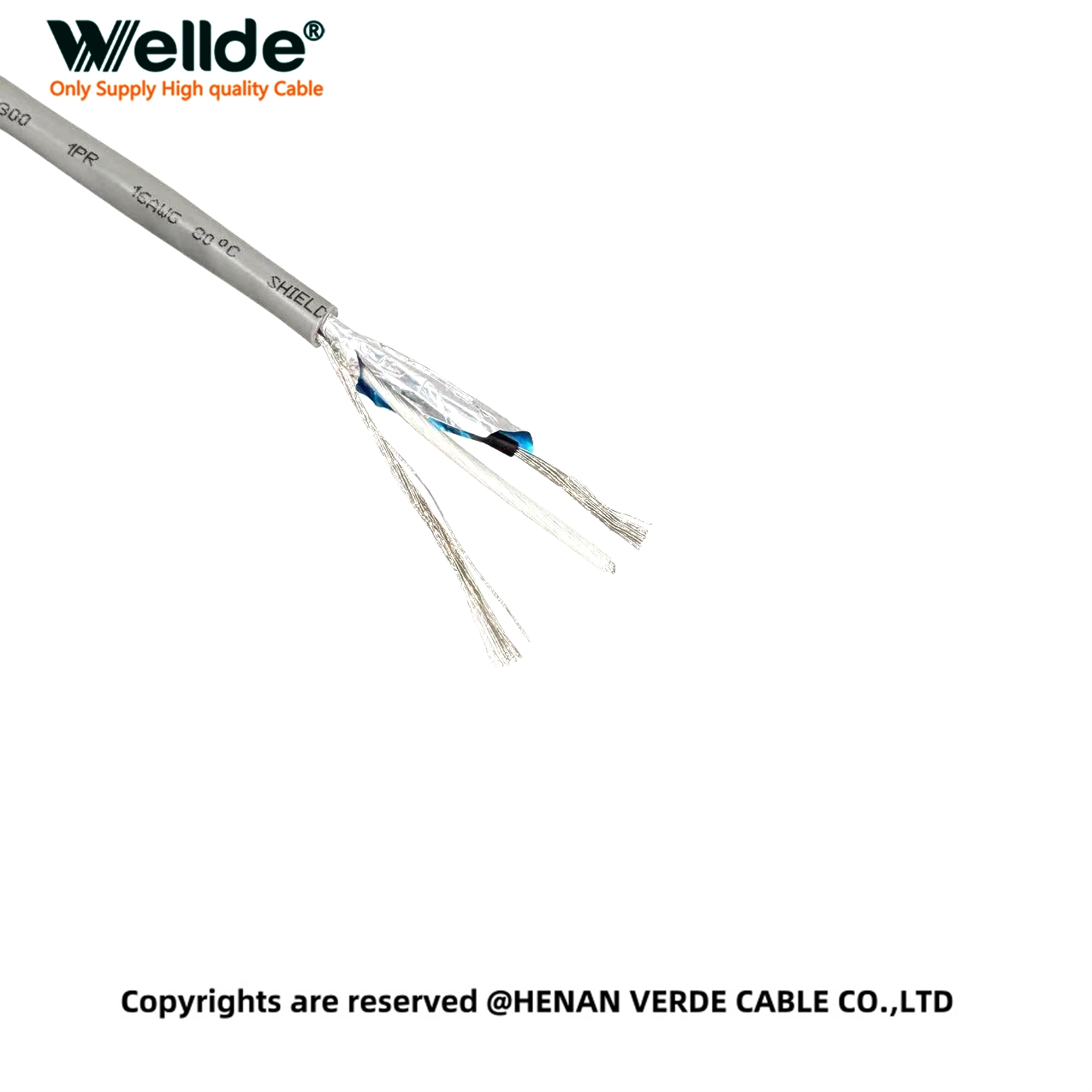 16 AWG Shielded Cable Installed in Factory Automation Panel