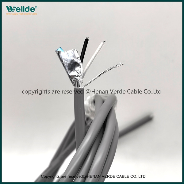 18AWG PVC Aluminum Foil Shielded Signal Cable Industrial Sensor Communication Wire