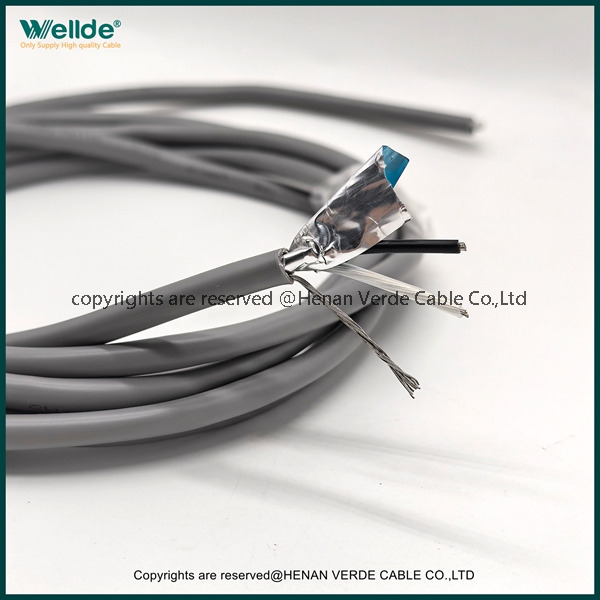 18AWG PVC Aluminum Foil Shielded Signal Cable Industrial Sensor Communication Wire