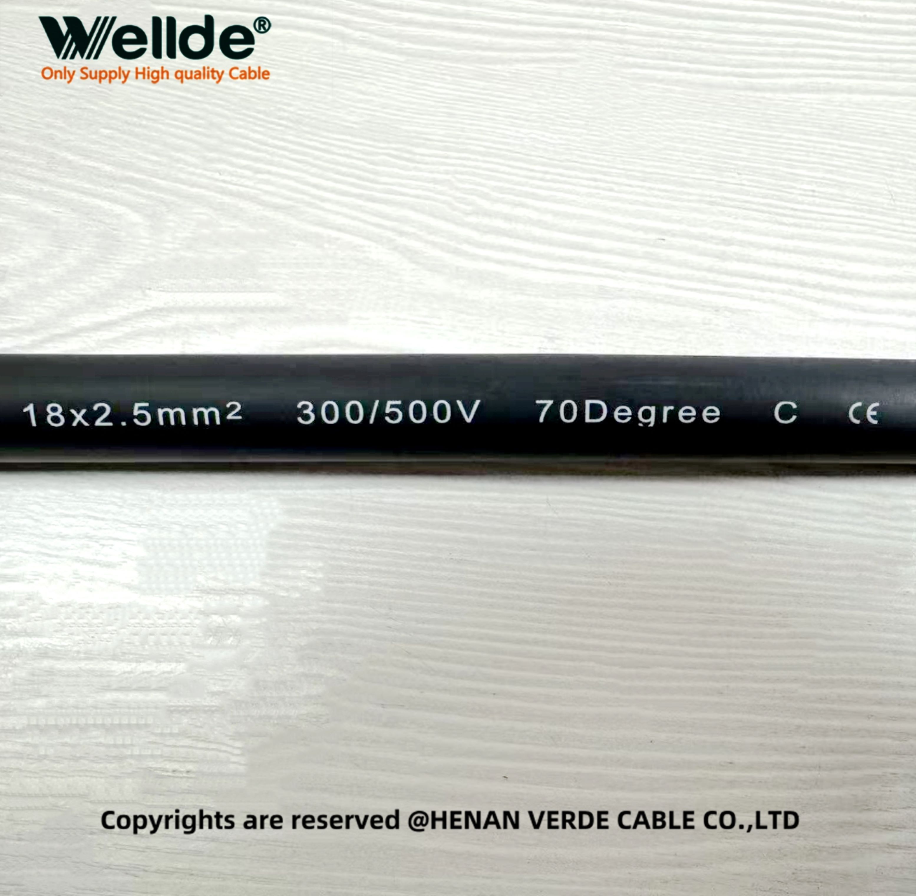 Multi-core TPE control cable for machinery