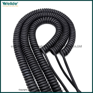 Extension Cable Automotive Factory Direct 0.12mm&sup2; 5 Core Spiral spring soiled Cable copper wire