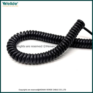 Coiled spiral Cable curly 6*0.12mm Available for OEM Projects Medical Equipment CAN bus signal Spring Cable