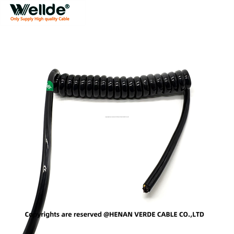 18 core spiral cable for test and measurement equipment