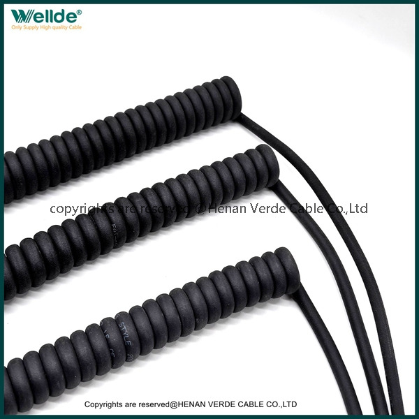 Spiral Cable high quality coiled cable for truck automotive extension curly coiled cable telephone copper cable