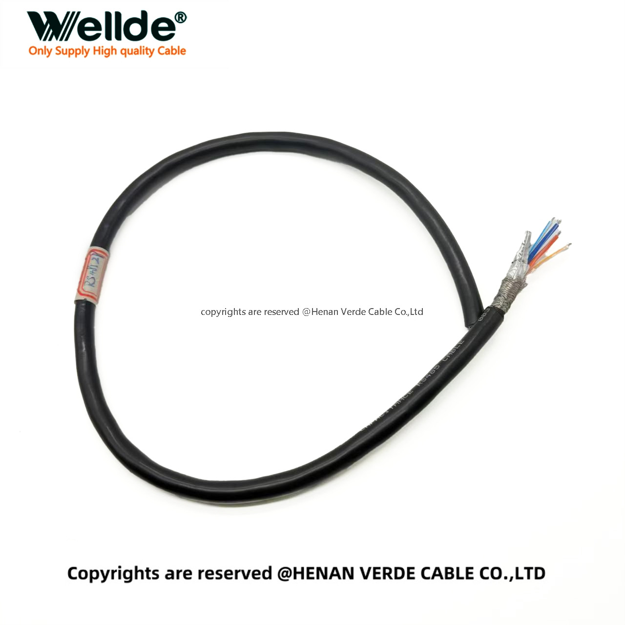 Double shielded twisted pair signal cable with PVC insulation