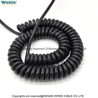 4 Core 0.5mm&sup2; Spiral Cable EV Coiled Charging Spiral Cable