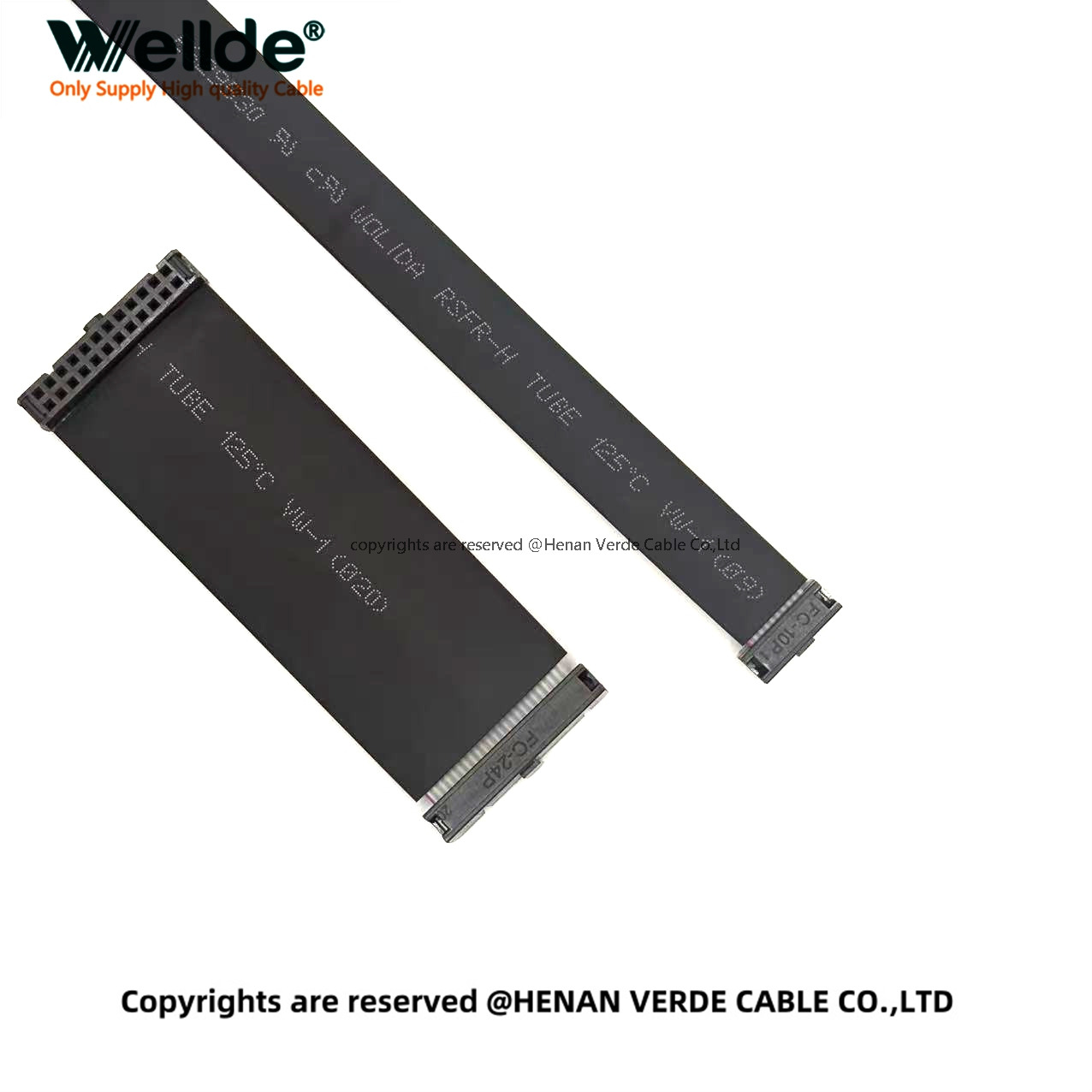 Short gray ribbon cable for LCD monitor