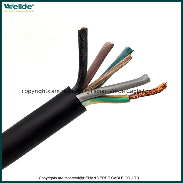 H05RN-F H07RN-F Rubber Flexible Power Cable Multi Core Rubber Sheathed Cable