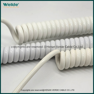 OEM Customized 8-core PUR Spiral Coiled Cable From The Source Factory