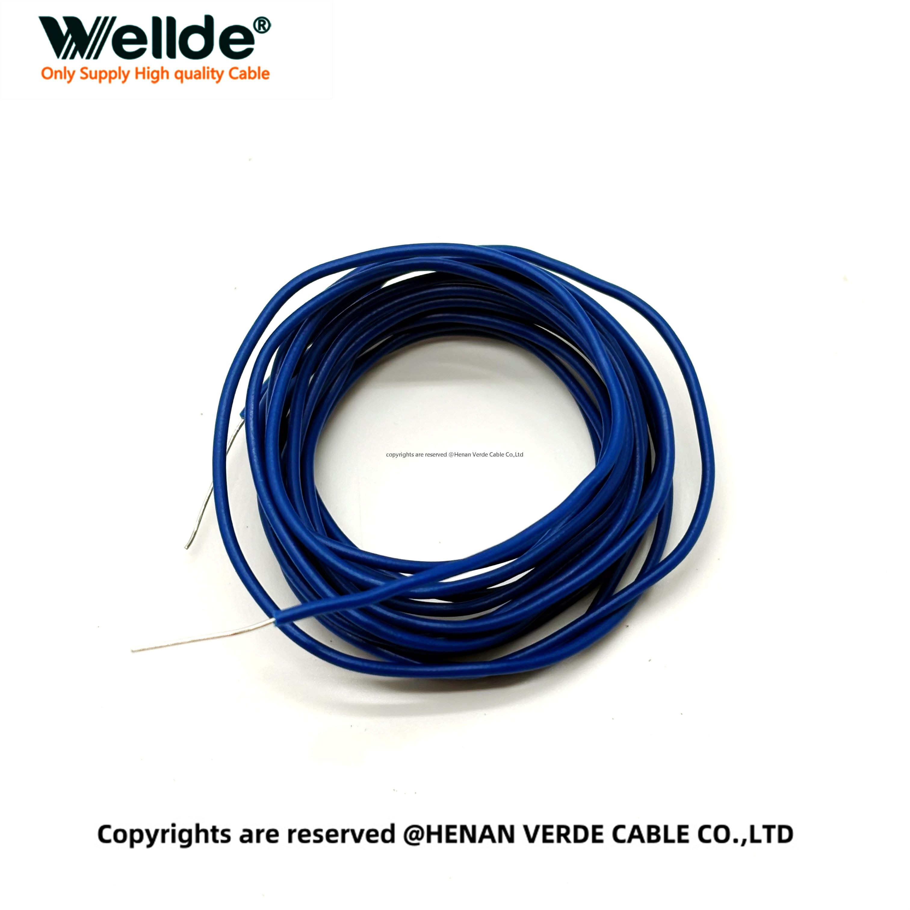 Tinned copper wire used in electrical device wiring