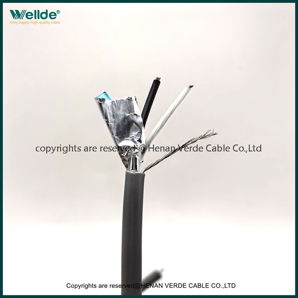 18AWG PVC Aluminum Foil Shielded Signal Cable Industrial Sensor Communication Wire