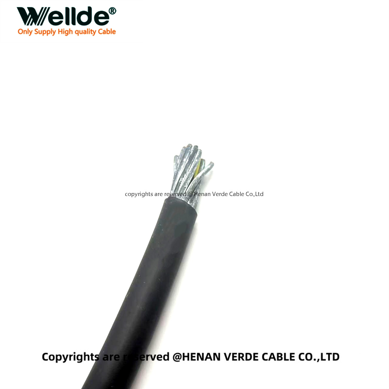 Strong and flexible TPE control cable