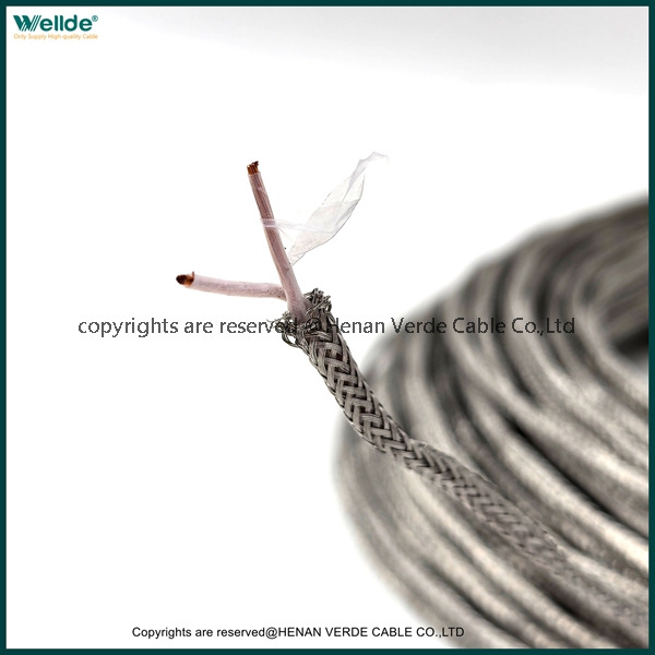 High Temperature 2 Core Twisted PTFE Shielded Signal Cable