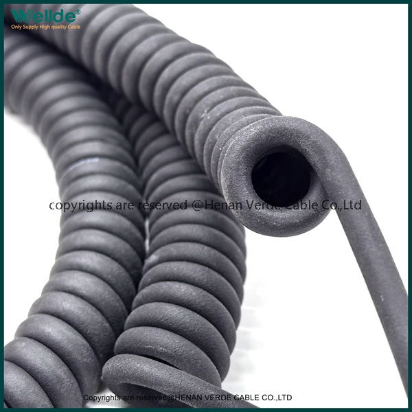 Spiral Cable high quality coiled cable for truck automotive extension curly coiled cable telephone copper cable