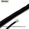 Multi-Core Spiral Cable with PUR Sheath for Industrial Use