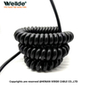 Spiral control cable for CNC and automation use