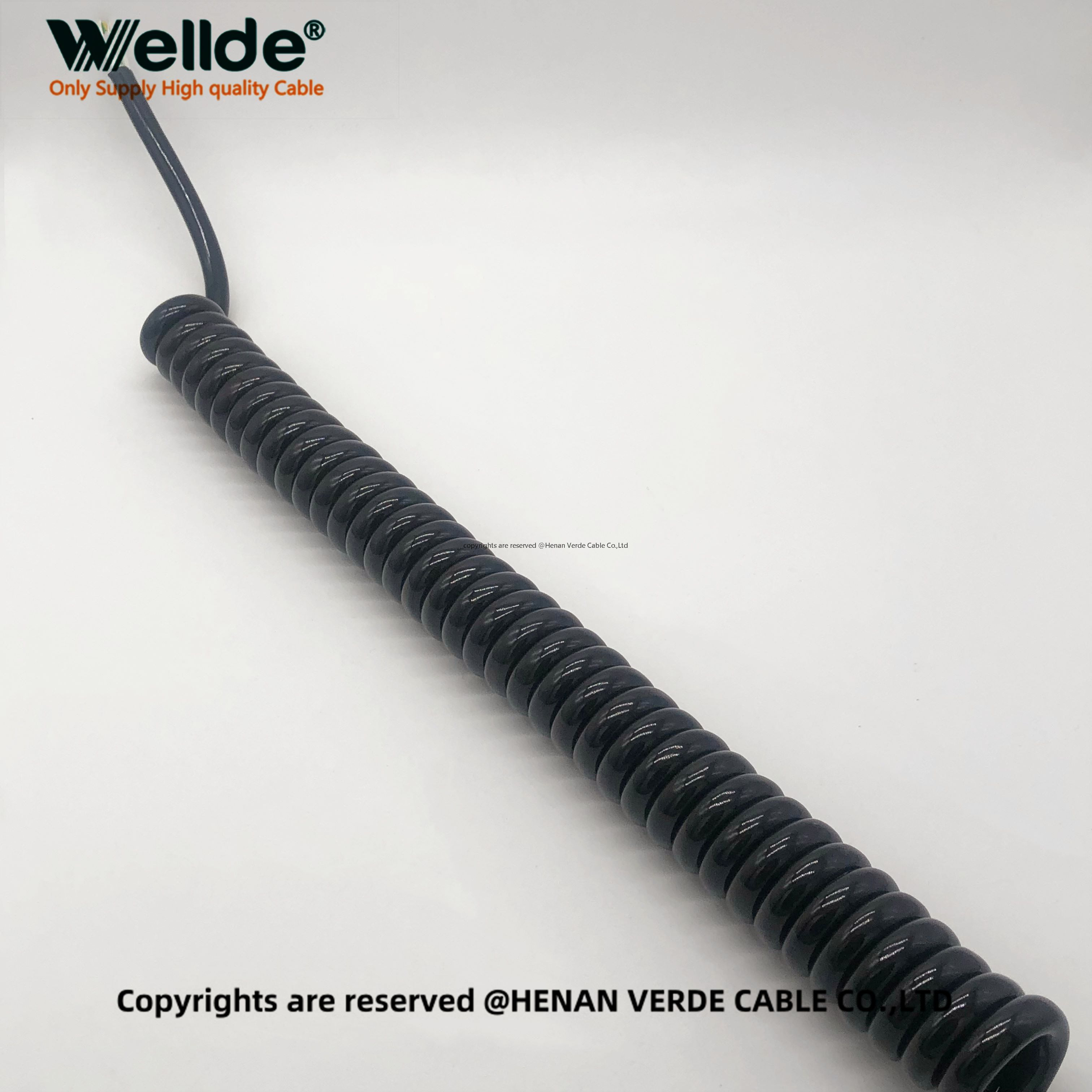 Shielded Spiral Power Cable 3 Core