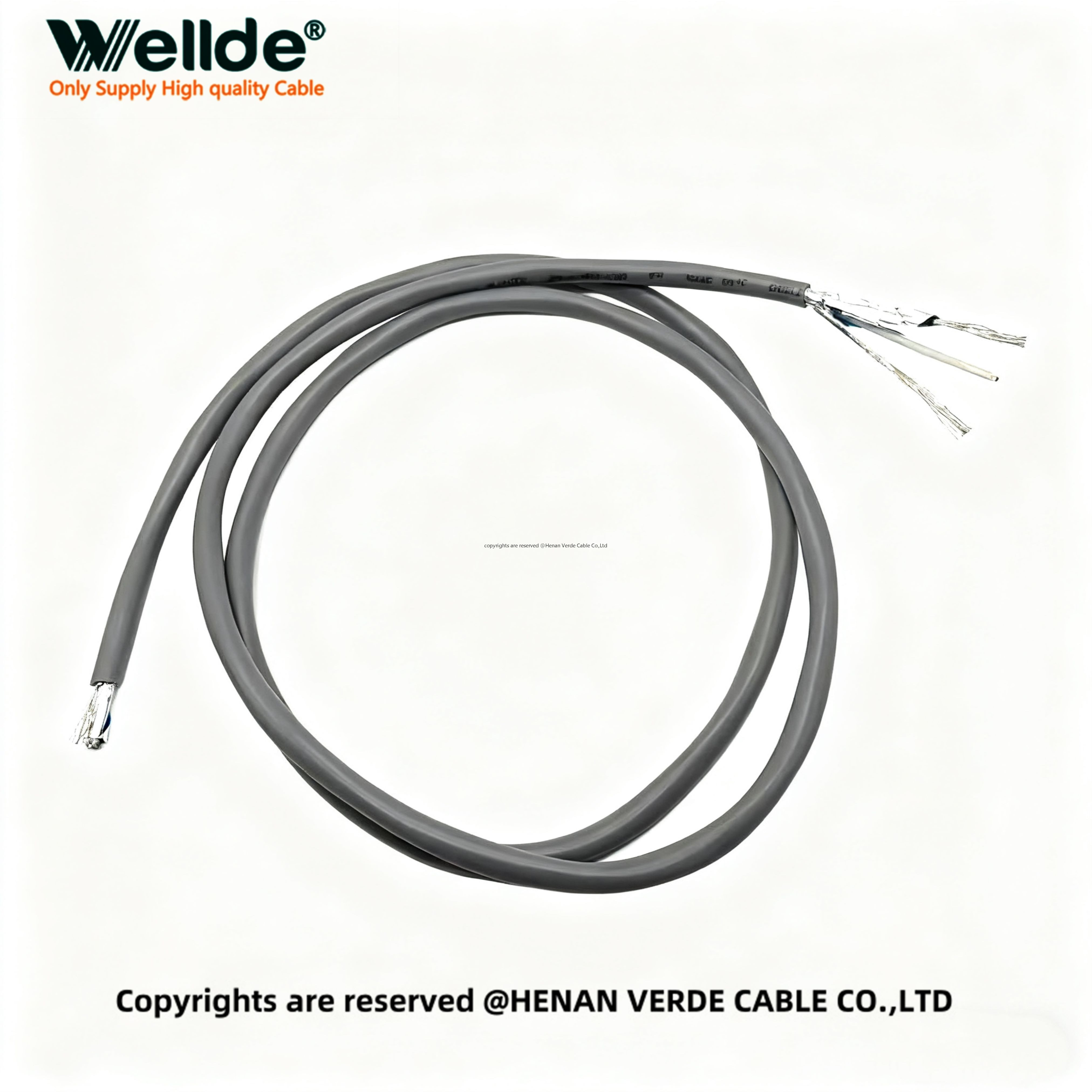 16 AWG Shielded Cable Installed in Factory Automation Panel
