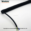 flexible coiled cable for industrial power applications