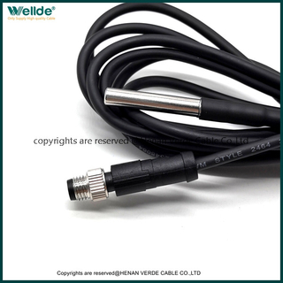Temputer Sensor Cable for Grain Digita Temperature Measurement M12 Connector 24 AWG
