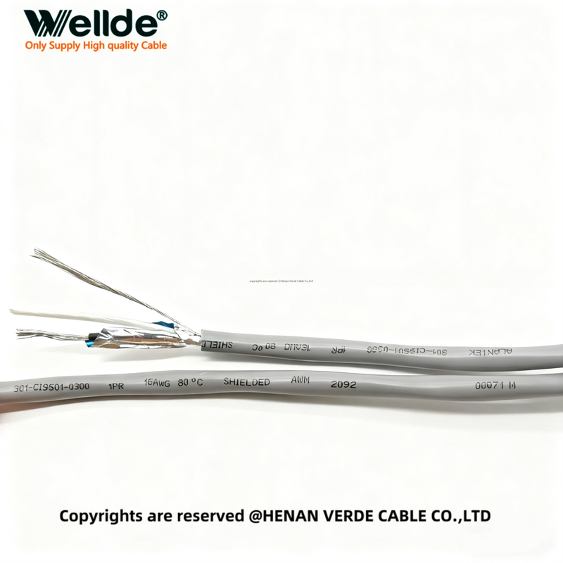 1 Pair 16AWG Shielded Plenum Control Cable