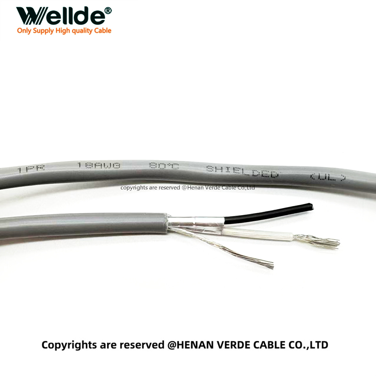 Flexible and durable 2 core 18 AWG control wire for RS485 systems
