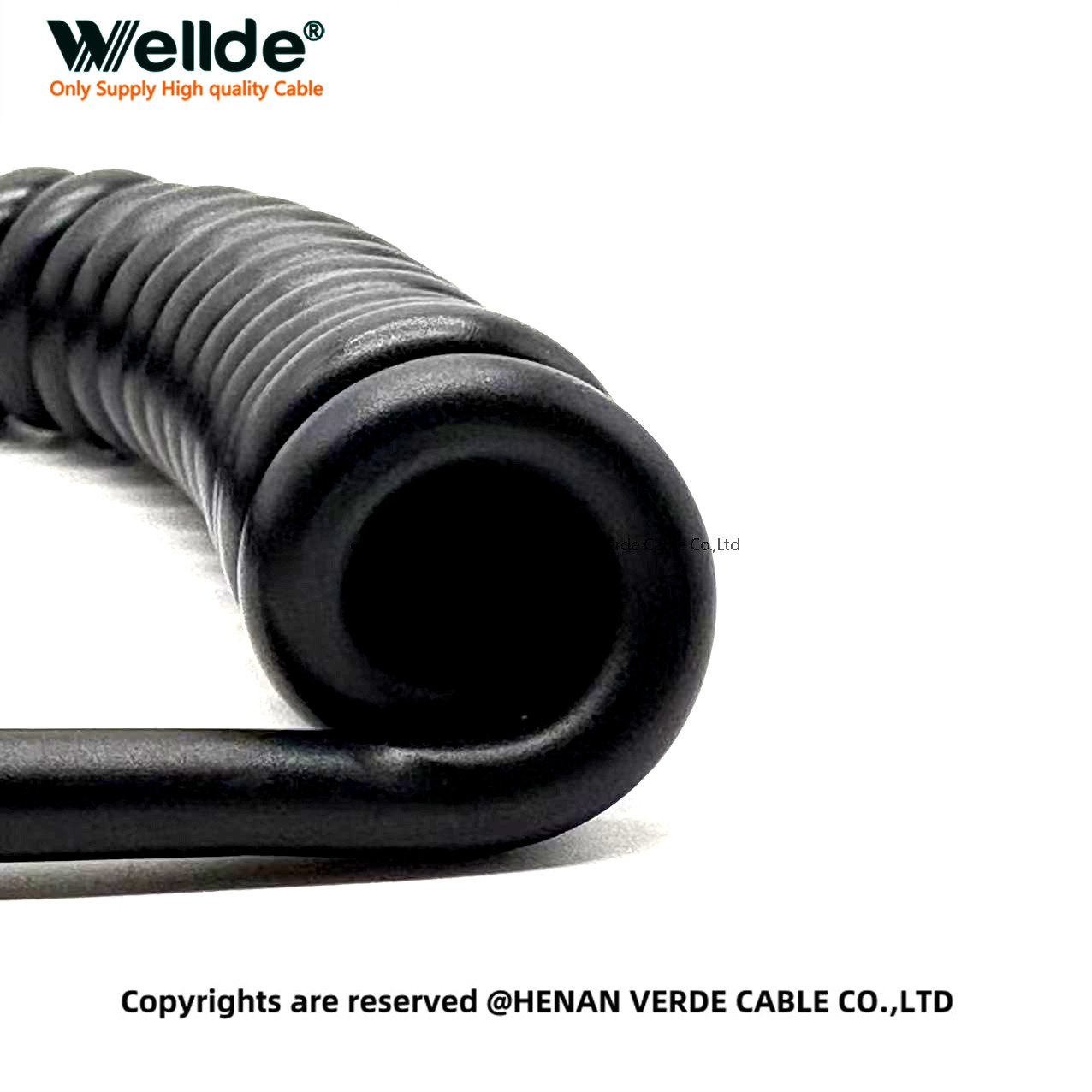 PUR spiral cable outer diameter 8.06mm