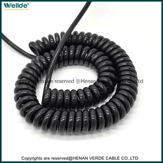 4 core spiral cable electric communication cable Outdoor Retractable Cable