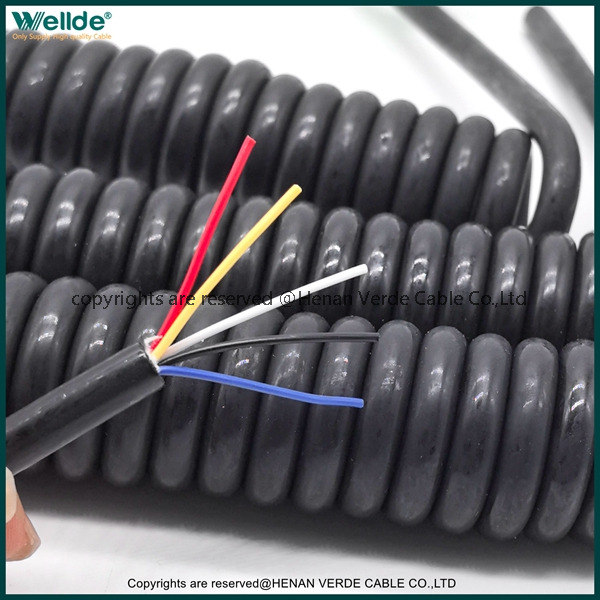 PUR Spiral Cable for Office Medical Industrial Equipment