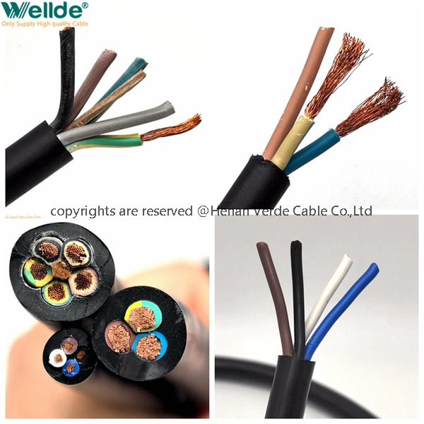 H05RN-F H07RN-F Rubber Flexible Power Cable Multi Core Rubber Sheathed Cable