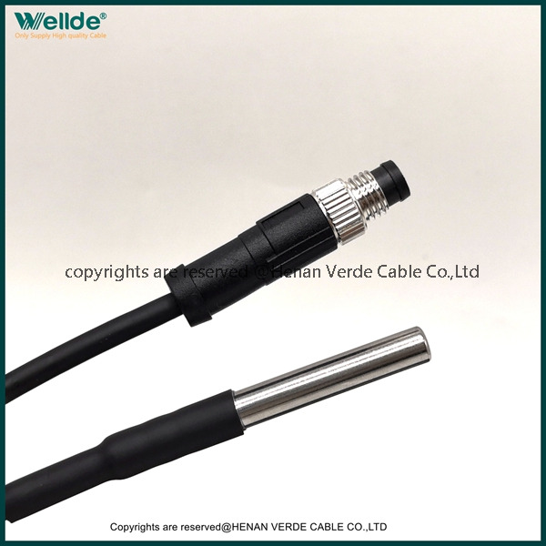 Temputer Sensor Cable for Grain Digita Temperature Measurement M12 Connector 24 AWG