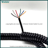 Coiled spiral Cable curly 6*0.12mm Available for OEM Projects Medical Equipment CAN bus signal Spring Cable