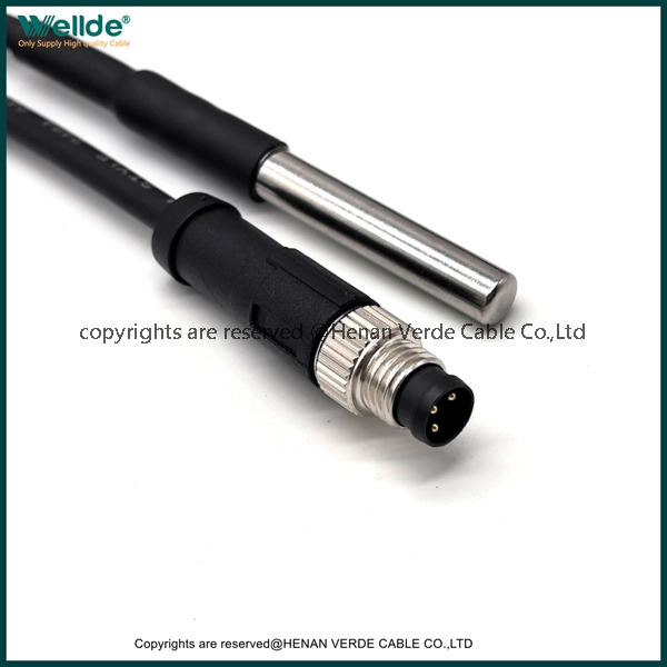 Temputer Sensor Cable for Grain Digita Temperature Measurement M12 Connector 24 AWG